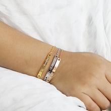 Load image into Gallery viewer, Personalized Engraved Name Baby Bracelet Custom