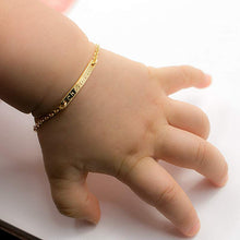 Load image into Gallery viewer, Personalized Engraved Name Baby Bracelet Custom